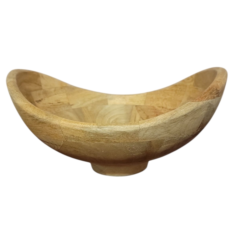 Handcrafted India Wooden Natural Materials Artisian Decorative Wooden Bowl